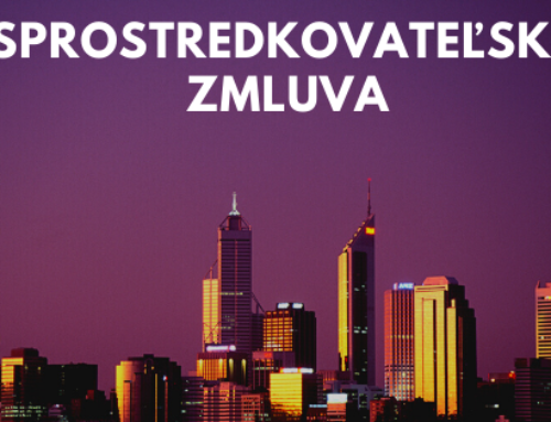 Sprostredkovateľská zmluva