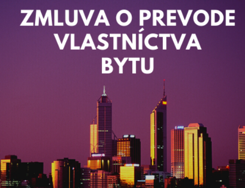 Zmluva o prevode vlastníctva bytu